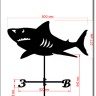 Размеры флюгера Акула