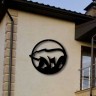 Декоративный элемент фасада "Медведь 4"