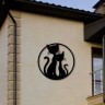 Декоративный элемент фасада "Коты на крыше 1"