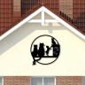 Декоративный элемент фасада "Коты на крыше" 2